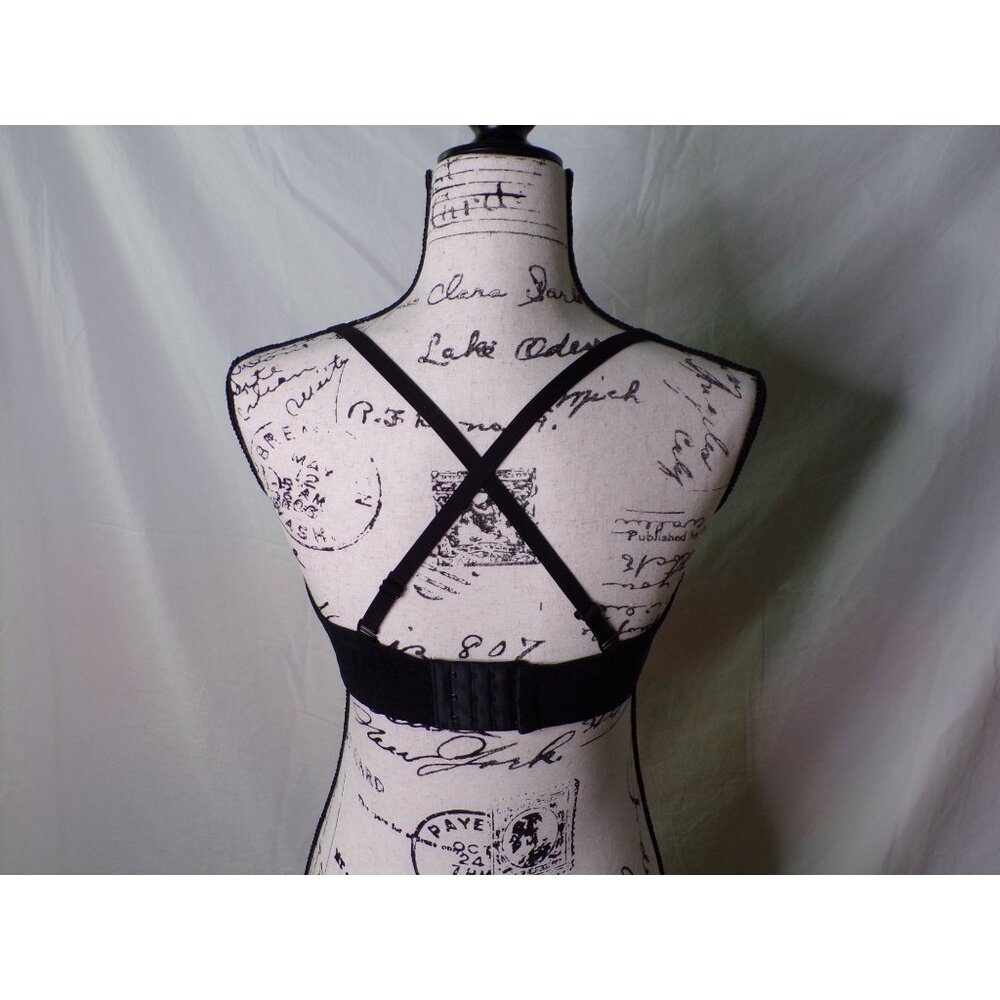 🆕 CHANTELLE Norah Strapless Convertible Underwire Bra 34DD Black #13F5 - Picture 11 of 12